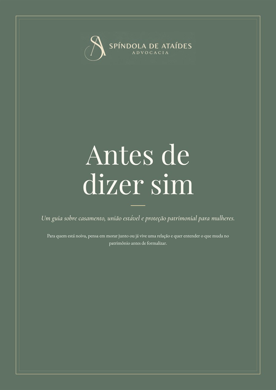 Capa do e-book Antes de dizer sim